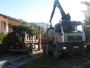 ČIŠČENJE BREŽINE OB CESTI PEŠČENK V CERKNICI